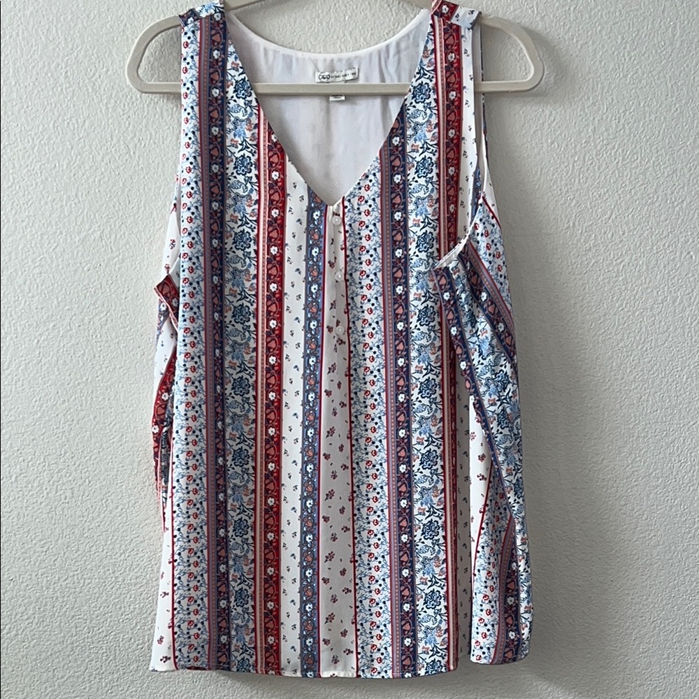 Cato Red White and Blue Sleeveless Tank Top size 18/20